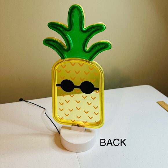 Neon Pineapple Shaped LED Table Light With Sunglasses Home Decor & Party Decor - Picture 4 of 7